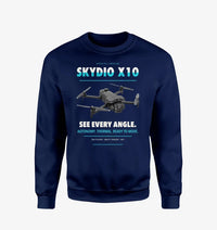 Thumbnail for Skydio X10 design on navy blue sweatshirt