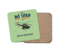 Thumbnail for MBB BO 105P PAH-1 design on light green 1 piece coaster