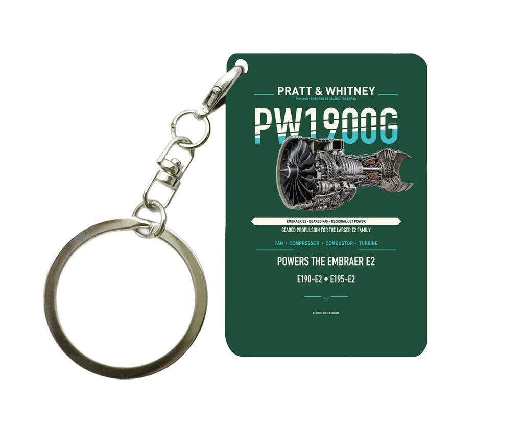 PW1900G Key Chain design on dark green key chain