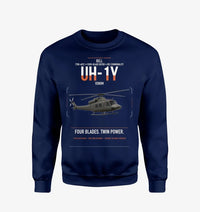 Thumbnail for Bell UH-1Y Venom design on navy blue sweatshirt
