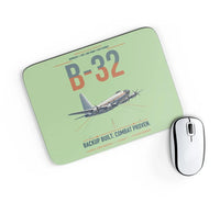 Thumbnail for B-32 Dominator design on light green rectangle mouse pad