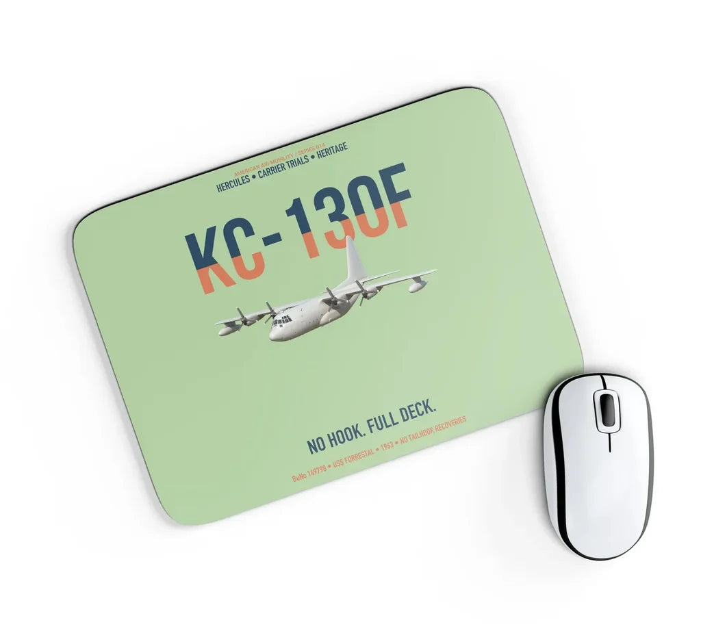KC-130F BuNo 149798 design on light green rectangle mouse pad