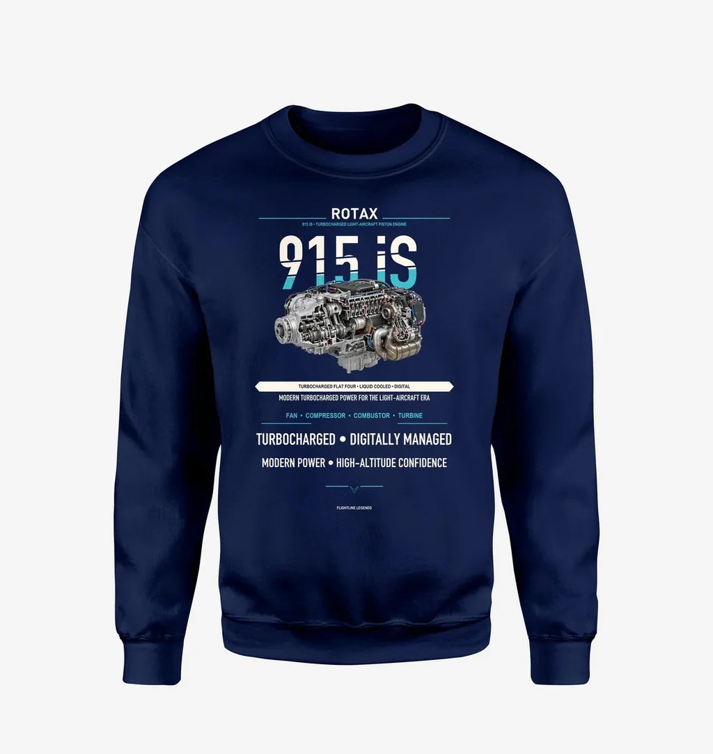 915 iS design on navy blue sweatshirt