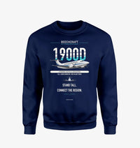Thumbnail for Beechcraft 1900D design on navy blue sweatshirt