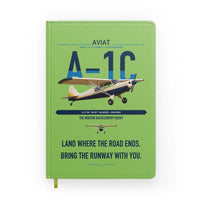 Thumbnail for Aviat Husky A-1C-180 design on light green notebook