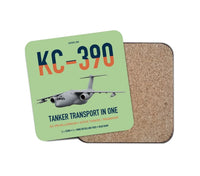 Thumbnail for Embraer KC-390 Millennium design on light green 1 piece coaster