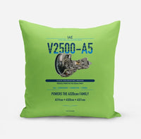 Thumbnail for V2500-A5 design on light green pillow