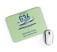 Thumbnail for Beechcraft Bonanza G36 design on light green rectangle mouse pad