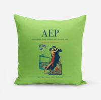 Thumbnail for Aeroparque Jorge Newbery (AEP) design on light green pillow