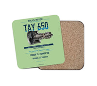 Thumbnail for TAY 650 design on light green 1 piece coaster