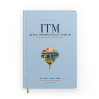 Thumbnail for Osaka International Airport (ITM) design on light blue notebook