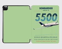 Thumbnail for Bombardier Global 5500 design on light green ipad tablet case