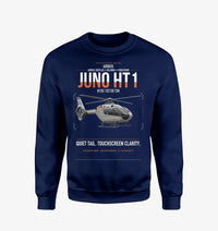 Thumbnail for Airbus H135 Juno HT1 design on navy blue sweatshirt