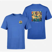 Thumbnail for VINTAGE G4394 - The Balloon Festival Dawn - Double-Side T-Shirt design on blue double side t shirt