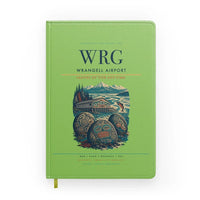 Thumbnail for Wrangell Airport (WRG) design on light green notebook
