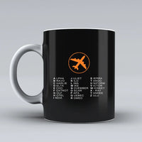 Thumbnail for Customisable Aviation Alphabet Mug - view 4