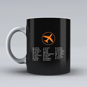 Aviation Alphabet 2 Ceramic White Mugs