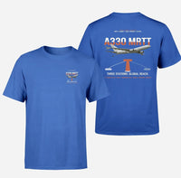 Thumbnail for Airbus A330 MRTT design on blue t-shirt, double-side print