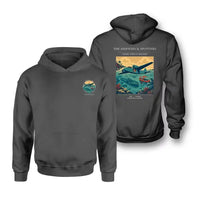 Thumbnail for VINTAGE G4369 - The Shipwreck Spotters - Double-Side Hoodie design on darkgray double side