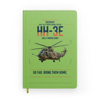 Thumbnail for Sikorsky HH-3E Jolly Green Giant design on light green notebook
