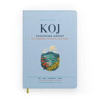 Thumbnail for Kagoshima Airport (KOJ) design on light blue notebook