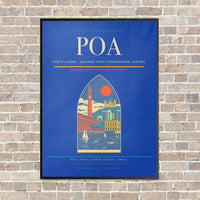 Thumbnail for Porto Alegre - Salgado Filho International Airport POA - Canvas Framed - Blue