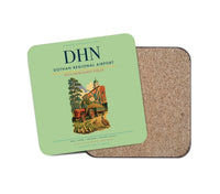 Thumbnail for Dothan Regional Airport (DHN) design on light green 1 piece coaster