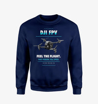 Thumbnail for DJI FPV design on navy blue sweatshirt