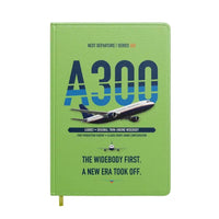 Thumbnail for Airbus A300B2 design on light green notebook