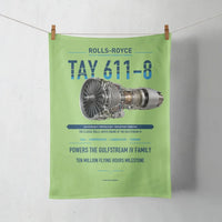 Thumbnail for TAY 611-8 design on light green towel