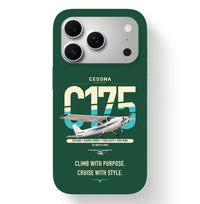Thumbnail for Cessna 175 Skylark design on dark green magsafe iphone case, for iPhone 17 Pro