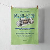 Thumbnail for M250-B17F design on light green towel