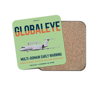 Thumbnail for Saab GlobalEye design on light green 1 piece coaster