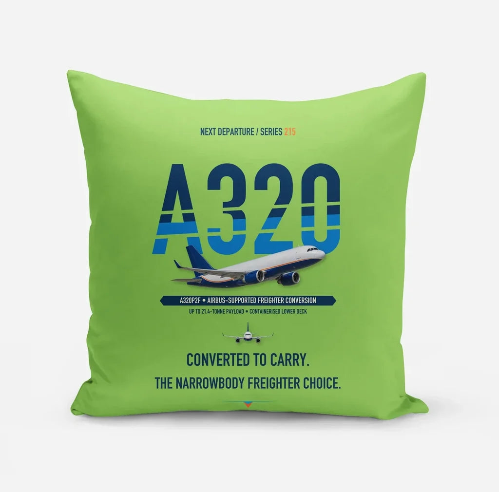 Airbus A320P2F design on light green pillow