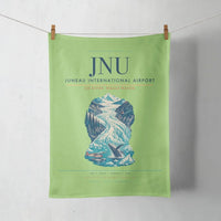 Thumbnail for Juneau International Airport (JNU) design on light green towel