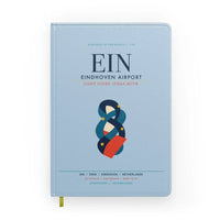Thumbnail for Eindhoven Airport (EIN) design on light blue notebook