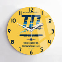 Thumbnail for Boeing 777F design on yellow no frame wall clock