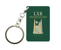 Thumbnail for Luxor International Airport LXR Key Chain design on dark green key chain