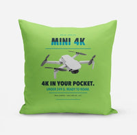 Thumbnail for DJI Mini 4K design on light green pillow