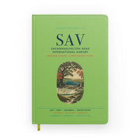 Thumbnail for Savannah-Hilton Head International Airport (SAV) design on light green notebook