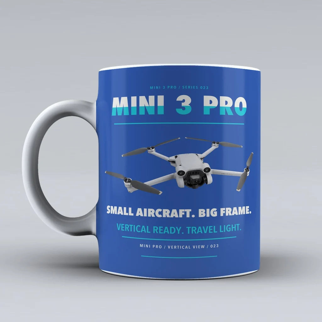 Mini 3 Pro Mug design on blue dji