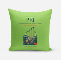 Thumbnail for Matecaña International Airport (PEI) design on light green pillow
