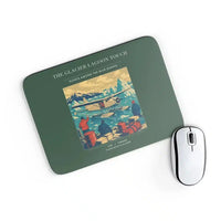 Thumbnail for VINTAGE G4349 - The Glacier Lagoon Touch - Designed Mouse Pads design on darkgreen rectangle