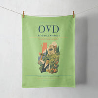 Thumbnail for Asturias Airport (OVD) design on light green towel