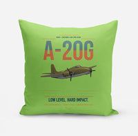 Thumbnail for A-20G Havoc design on light green pillow