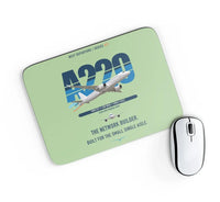 Thumbnail for Airbus A220-300 design on light green rectangle mouse pad