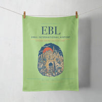 Thumbnail for Erbil International Airport (EBL) design on light green towel
