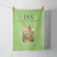 Thumbnail for Iași International Airport (IAS) design on light green towel