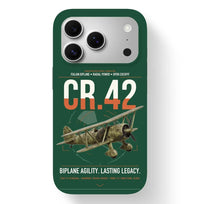 Thumbnail for Fiat CR.42 Falco design on dark green magsafe iphone case, for iPhone 17 Pro