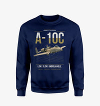 Thumbnail for A-10C Thunderbolt II design on navy blue sweatshirt